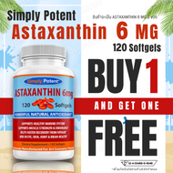 Simply Potent - Astaxanthin 6mg 120 Softgels A.3392