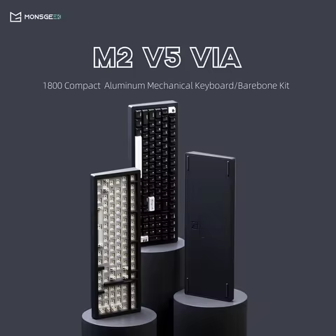 MonsGeek M2 V5 Mechanical Keyboard/Barebone Kit 1800 Compact Size Rapid Disassemble VIA RGB Hot Swap