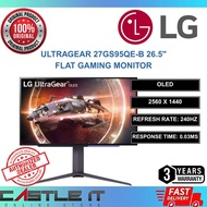 LG UltraGear 27GS95QE-B 26.5" OLED QHD 240Hz 0.03ms HDR HDMI DP Flat Gaming Monitor