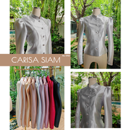 Carisa เสื้อไทยจิตรลดาบ่าจีบ เป็นผ้าไหมสั่งทอเฉพาะเกรดพรีเมี่ยม งานตัดเย็บอย่างดี ทรงสวยมาก  [5763]