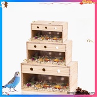 Pet Wood Parakeet Budgie Cockatiel Breeding Nesting Bird Avery Cage Box ZG