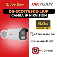 [6M] HIKVISION DS-2CD1T63G2-LIUF | Night Color Body POE IP Camera, People and Vehicles Detection, Mi