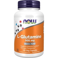 NOWFoodss, L-Glutaminamide 500mg, Nitrogen Transporter *, Amino Acid, 120 Capsules Vegetarian Capsul