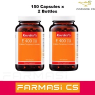 Kordel's Vitamin E 400 IU 150 Capsules x 2 Bottles EXP:12/2025 [Kordels Kordel]