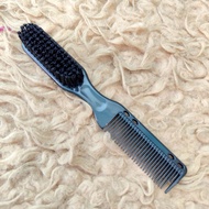 2 IN 1 BARBER COMB BRUSH COMB MINI FADE BRUSH COMB
