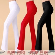 Spring Summer Square Dance Costume Yoga Pants Latin Dance Practice Pants Dancing Pants Dance Pants W