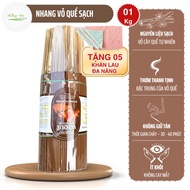 01 Kg Nhang Quế Sạch thơm mùi vỏ quế tự nhiên - Tặng kèm 05 khăn lau size 20x12 cm