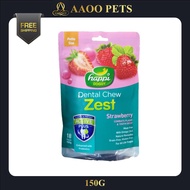 [AAOO Pets] Happi Doggy Zest Strawberry - Dental Chew / Dog Treats (150G)