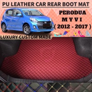 PERODUA MYVI (2012-2017) CAR ACCESSORIES REAR BOOT TRAY TRUNK CARGO PU LEATHER CAR BOOT BONET CUSTOM