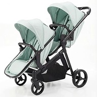 Double Stroller for Twins Infants and Toddlers, Foldable Tandem, Convertible Twin to Single Stroller
