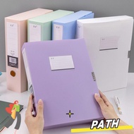 PATH Document Storage Box, Large Capacity File Box A4 Information Box, Multifunctional Learning Offi