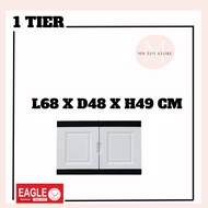 EAGLE storage Cabinet 1tier / Plastic Cabinet / kitchen cabinet/Almari/Almari Baju/Almari Serbaguna