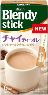 (訂購) 日本製造 AGF Blendy Stick 即沖 chai 印度奶茶棒 6 條 (6 盒裝)