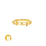 Orient Jewellers 916 Gold Infinity Leaves Ring