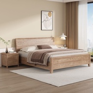 【SG Sellers】Solid Wooden Bed Frame Bed Frame With Mattress Storage Bed Frame Queen/King Bed Frame