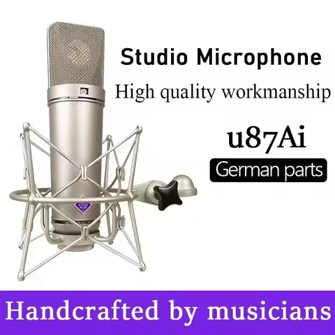 U87Ai Microphone pc gaming Professional Vocal recording Studio Audio interface Equipment Sound cardc