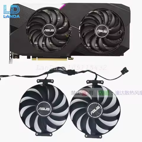 For ASUS RTX 3060 Ti 3070 DUAL Megalodon V2 OC Graphics Card Cooling Fan