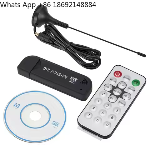 USB 2.0 Digital DVB-T + SDR Dongle T2/C/FM/ISDB-T Converter for TV Tuner