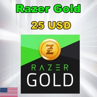บัตร Razer Gold Pin 25 USD Gift Card $25 (for US Account)