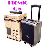 Loa Karaoke Di Động Kiomic Q8 Bass 20cm Kèm 1 Micro Không Dây Chỉnh Âm Thanh Hát Cực Hay
