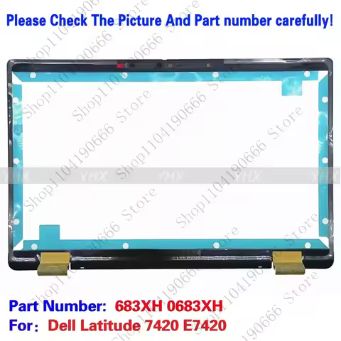 BD New For Dell Latitude 7420 E7420 Laptop LCD Front Frame Bezel 683XH 0683XH.
