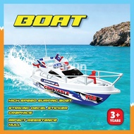 Electric Power Yacht Guardship Toy Boat - Battery Operated Water Toy