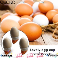 CUCKO 1/2/4Pcs Egg Cup Holder Creative Cute Boiled Eggs Container