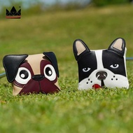 Golf Putter Cover Square Putter Cover Embroidery Waterproof Magnetic Buckle Side Putter Putter Cover