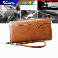 Business Wallet 2024 Men's Zipper Wallet [Long Wallet] Multifunctional/Brown Wallet