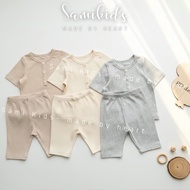 (201) Beautiful set of shorts for boys and girls to wear when going out at home, 3-15kg SB201CG