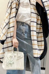 Hermes Birkin 30 奶昔白 Epsom銀扣