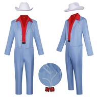 Ladykaga Mars cos Costume Bruno Single Stage Performance Costume Halloween Blue Suit Ready Stock