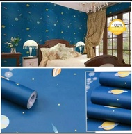 Best Seller COD WPSPLANET Mega Store Wallpaper PLANET BIRU ANAK  ruang tamu walpaper dinding murah promo meter stiker timbul mewah  dekorasi rumah kamar tidur anak dewasa minimalis laki perempuan cowok cewek dapur monokrom elegan PVC minimalis