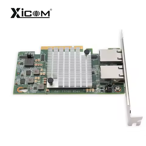 10G X540-T2 Ethernet Network Card Double Port Copper RJ45 Chipset PCIe x8 10G Port Support For Intel