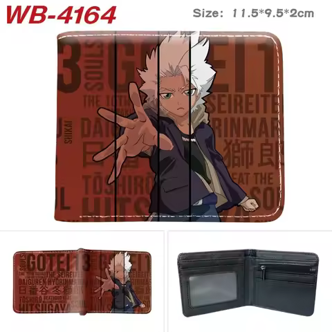 Anime Bleach Men's Short Button Wallets PU