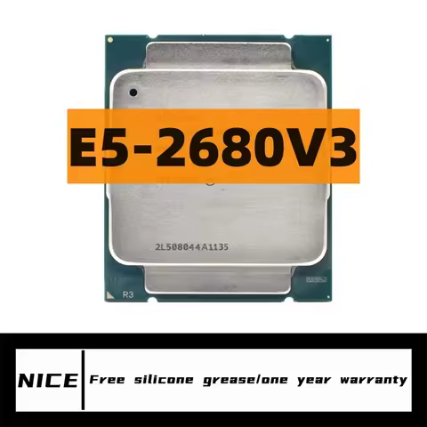 Free shipping Xeon E5-2680V3 E5 2680v3 E5 2680 v3 2.5 GHz Twelve-Core Twenty-four-Thread CPU Process