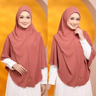 Tudung Labuh | Khimar Labuh Cotton Cey Crepe
