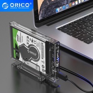 ORICO Transparent External HDD Enclosure 2.5" HDD Case SATA to USB 3.1 Type C Hard Drive Enclosure with Stand for SSD Disk Box