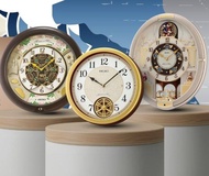 นาฬิกาแขวนผนัง ตัวเรือนพลาสติก SEIKO Melodies in Motion Swarovski Crystal Clock