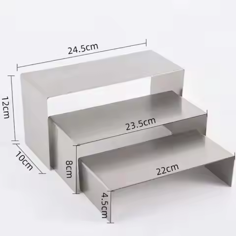 3Pcs/Set Riser Display Stands Multifunctional Perfume Stand Organizer Cupcake Stands for Shoe Handba