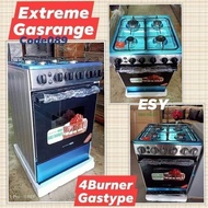 EXTREME GAS RANGE ( XGR-504G) 4 BURNER with BUILT-in GAS OVEN Power supply 220-240v/50-60Hz Material Stainless