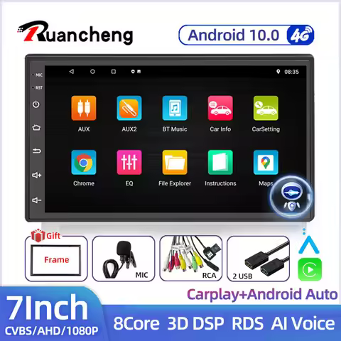 Android 12 2Din Car Radio Multimedia Video Player Universal Auto Stereo GPS MAP For Volkswagen Nissa