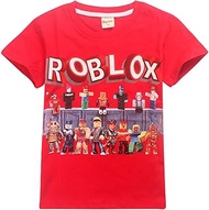 Children's YouTube T-Shirt Kids' Games Family Gaming Team Tee Shirt Breathable Cotton Top for Girls