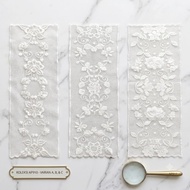 (Per Pair) AP910 Elegant Floral Embroidered Lace - Kebaya & Gamis Accessories