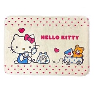 SANRIO - HELLO KITTY 正版 家居 方形 吸水 毛絨 防滑 地毯 地氈 地墊 腳踏墊 浴室 玄關 門口 2018年 凱蒂貓 吉蒂貓 (俏俏話款) 【平行進口】