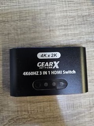 GEARX 4K 60Hz 3-in-1 HDMI Switch 切換器 五進一出
