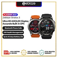Zeblaze Stratos 3 Premium GPS Smart Watch Ultra HD AMOLED Display Built-in GPS Hi-Fi Bluetooth Phone Calls