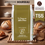 French Flour T55 Minoterie Bourseau Divided Into 1 Kg.