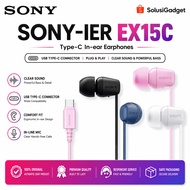 sony IER-EX15C Earphone Type C USB-C Headset In Ear Mic Bass HiFi Handsfree Original