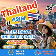 Thai eSIM 3~15day Unlimited Internet Thailand Data Roaming Sim Card【 daily 1GB】泰国电话卡